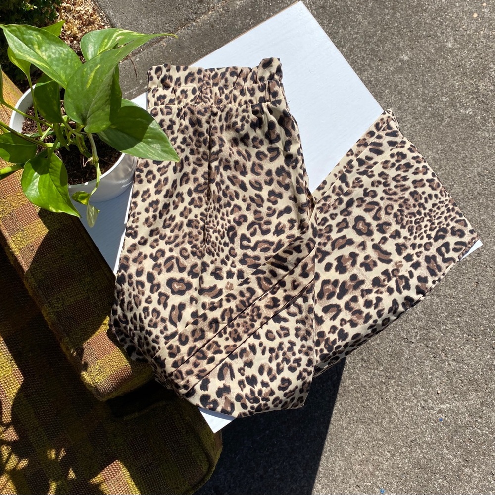 HAVE Los Angeles Paperbag Leopard Pant